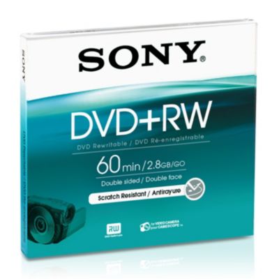 Sony DVD Rohling DVD+RW DPW60A 1,46GB 2x Single Layer, doppelseitig