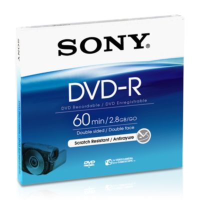 Sony DVD Rohling DVD-R DMR60A 2,92GB 2x Single Layer, doppelseitig