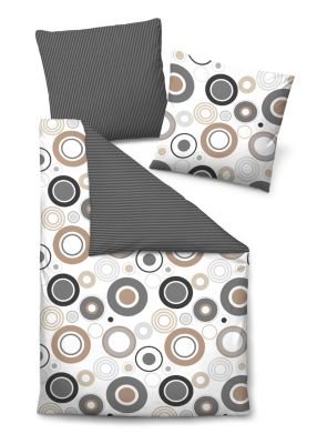 Produkt biberna Maco Baumwoll Satin Bettwäsche, 2-tlg., Kreise