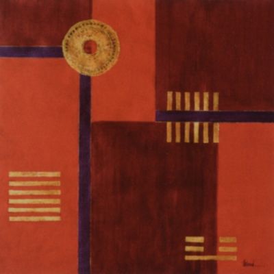 Bild Sun 70x70 cm von Sabira Manek Preisvergleich
