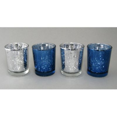 Glas Teelichthalter, 4er-Set Preisvergleich