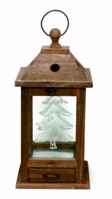 Laterne braun 19x40 cm Preisvergleich