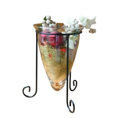Dekoschale aus Glas mit Metallst&auml;nder Preisvergleich