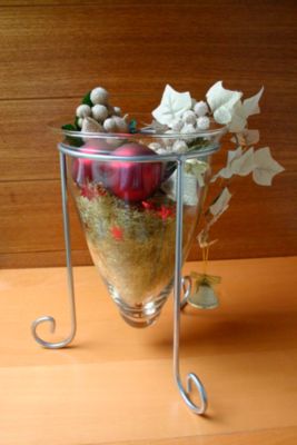 Dekoschale aus Glas mit Metallst&auml;nder Preisvergleich