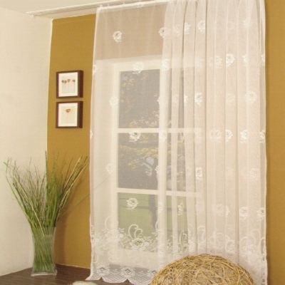 Jacquard Langstore Gerda mit Rosen Motiv, wei&szlig; Preisvergleich