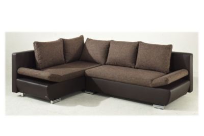 Ecksofa mit verstellbaren Armlehnen und Bettfunktion