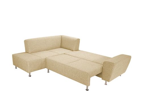 Max Winzer Ecksofa mit hochwertiger Bettfunktion Strukturstoff