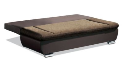 Schlafsofa mit verstellbaren Armlehnen Materialmix