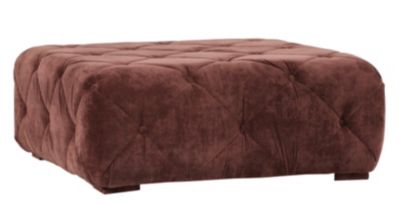 Polsterhocker mit moderner Steppung, beige/braun Preisvergleich