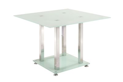 Esstisch 100x100 cm Chrom und  Glas