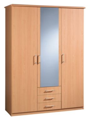 Kleiderschrank mit SchubkÃ€sten und Spiegel