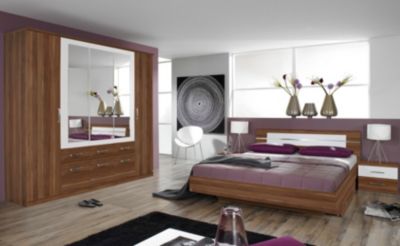 rauch Schlafzimmer Burano, 4-teilig kernussfarben/wei&szlig; Preisvergleich