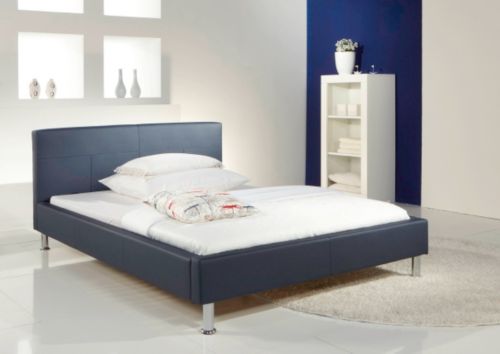 meise Polsterbett in Leder-Optik, blau