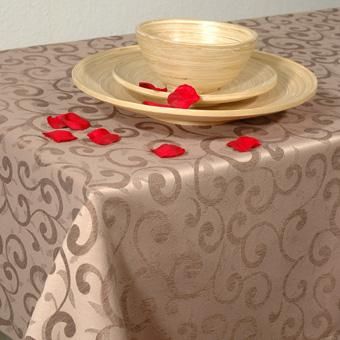 Jacquard Tischdecke mit Rankenmuster Preisvergleich