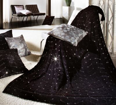 biederlack borbo Brillant Wohndecke schwarz, 150 x 200 cm Preisvergleich