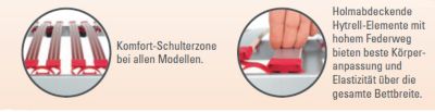 ELASTICA Lattenrost Kontur Silverline KF, verstellbar