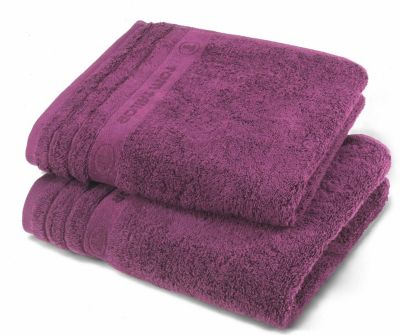 tom tailor BASIC Uni Walk Frottier Handtuch Serie, violet Preisvergleich