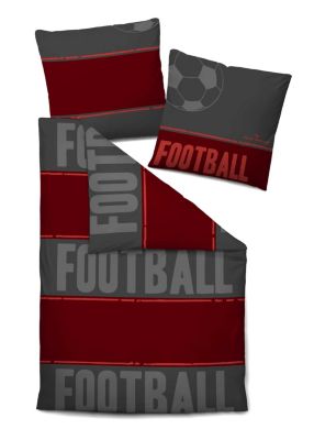 tom tailor Linon Bettw&auml;sche Kids Football anthrazit Preisvergleich