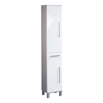 Hochschrank 2-t&uuml;rig, alu/wei&szlig; Preisvergleich