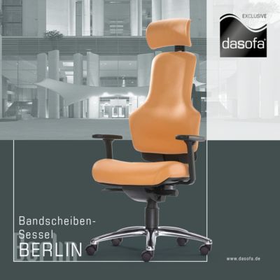 dasofa Bandscheiben-Sessel Berlin (Echt Leder)