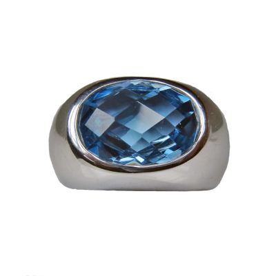 Le Chic Ring mit 13x10 mm blauen Zirkonia Preisvergleich