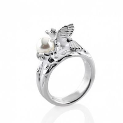 Heartbreaker Ring Birdy mit Perle LD BD 11 Preisvergleich