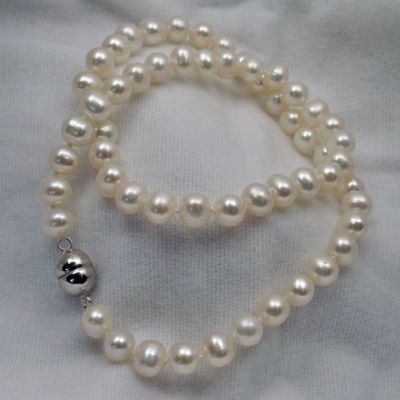 Vilma Righi Perlencollier mit Magnetschlie&szlig;e 45 cm Preisvergleich