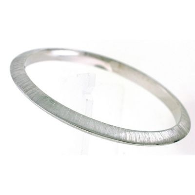 Vilma Righi Armreif gebÃŒrstet Silber 68 mm