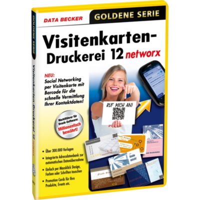 Data Becker Vollversion DATA BECKER Visitenkarten-Druckerei 12 Preisvergleich