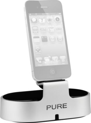 Pure i-20 Radio-Dockingstation silber/schwarz