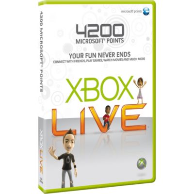 Microsoft Xbox Live 4.200 Microsoft Points