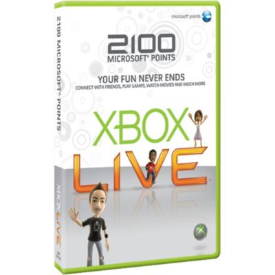 Microsoft Xbox Live 2.100 Microsoft Points