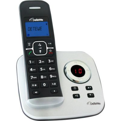 DeTeWe DECT-Telefon DeTeWe BeeTel 850 silber/schwarz Preisvergleich