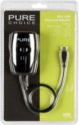 Pure Radio ZubehÃ¶r PURE Mini-USB-Ethernet Adapter, schwarz