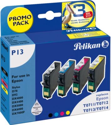 Pelikan Drucker Pelikan Tinte P13 BC Multipack 359698 Preisvergleich