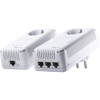 Devolo dLAN 500 AVtriple+ Starter Kit zwei Adapter PowerLAN weiÃ
