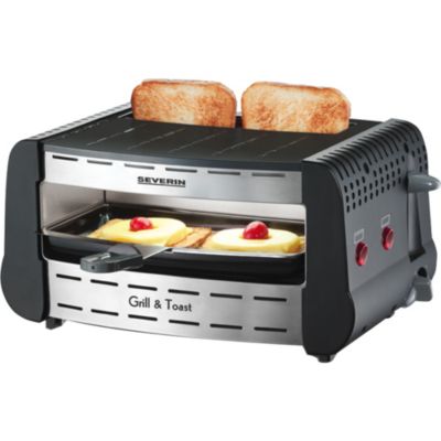 Severin Gourmet Grill & Toast GT 2802 Edelstahl/schwarz Preisvergleich