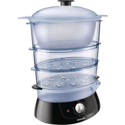 Philips Dampfgarer Philips HD9120/93 transparent/schwarz