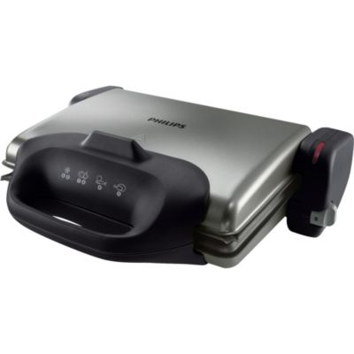 Philips Gesundheitsgrill HD 4467/90 silber/schwarz Preisvergleich