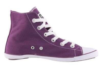 Violetter Sneaker aus Stoff