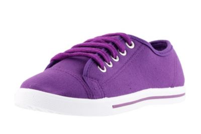Violetter Sneaker-Halbschuh aus Stoff