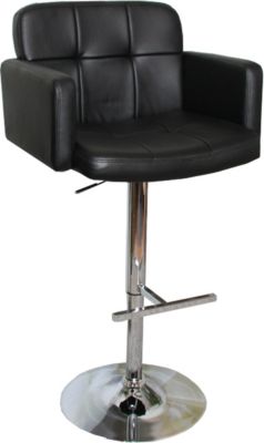 heute-wohnen Barhocker Barstuhl Orlando Chrom 118x60x53 cm