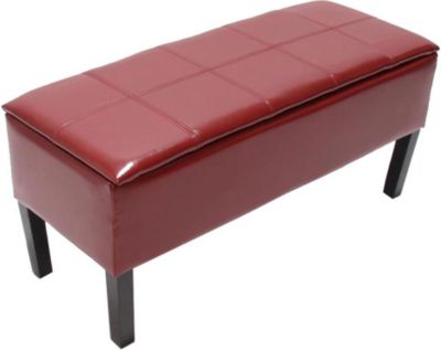 heute-wohnen Bank Sitzbank Renens, LEDER, 96x44x37cm