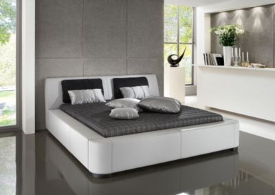 Sofa Dreams Lederbett Nantes wei&szlig; Preisvergleich