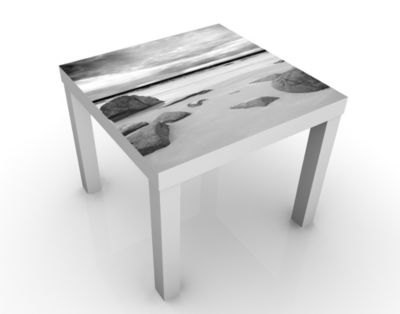 Design Tisch Rocky Coast 55x45x55cm Beistelltisch, Couchtisch, Motiv-Tisch, Wohnzimmer, Strand, Meer, Stein, Himmel, Ozean