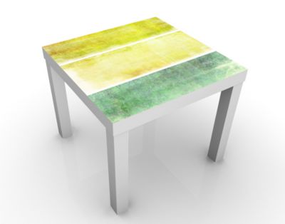 Design Tisch Colour Harmony Yellow 55x45x55cm Beistelltisch, Couchtisch, Motiv-Tisch, Kinderzimmer, Farben, Gelb, Beige, Harmonie, Entspannung