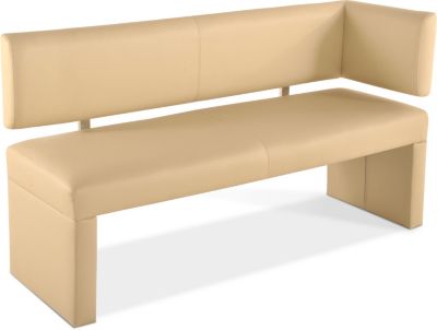 Cats Collection Ottomane Recamiere Leder creme 130cm