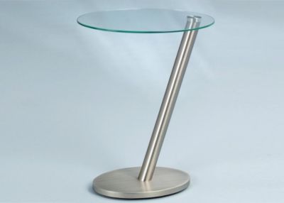 Beistelltisch ONDA in Metall Edelstahloptik B: 40 cm