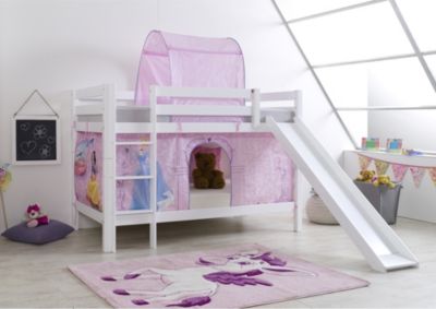 Etagenbett Beni Bewertung : Etagenbett beni mit rutsche und textilset vorhang turm lang