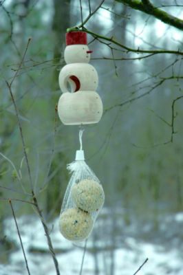 Meisenkn&ouml;delhalter Schneemann plus 6 Meisenkn&ouml;del Gratis Preisvergleich